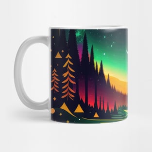 Galactic Forest - White BG Mug